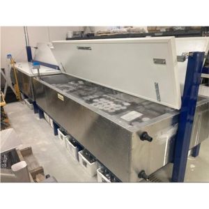CURING TANK / BATH – STAINLESS STEEL, HINGED LID INSULATED 2150L