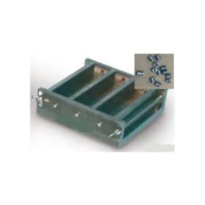 MOULD -PRISM 40  X 40 X 160MM, THREE GANG STEEL-SHRINKAGE C/W STUDS