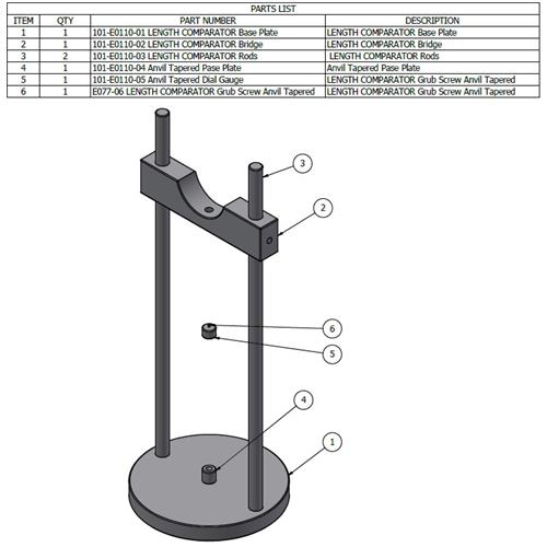 LENGTH COMPARATOR (WITHOUT GAUGE)