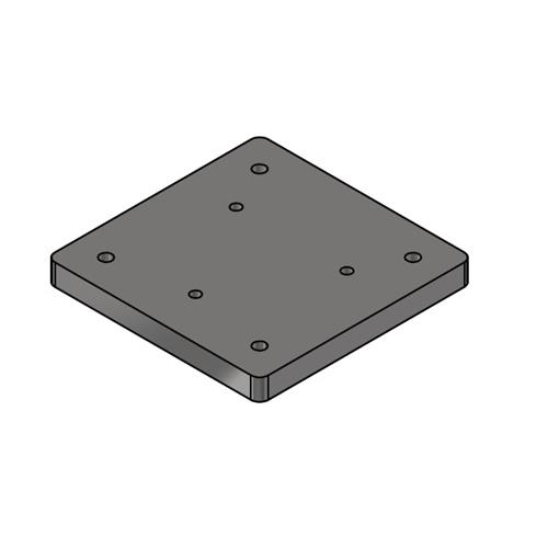 FLOW TABLE BASE 250*250*25MM PLATE