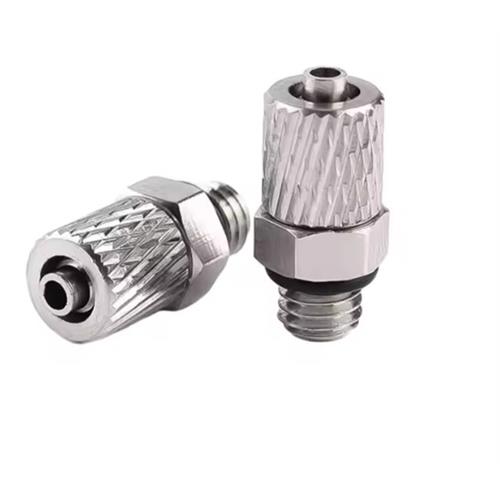 SPARE PART TUBE FITTING STRAIGHT 4MM TUBE M5 THREAD (MIN 5)