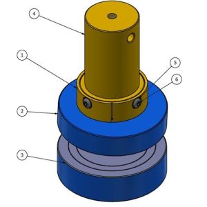 PISTON – UCS PLATEN 100 DIA SWIVEL TYPE SOIL, MORTAR, CEMENT