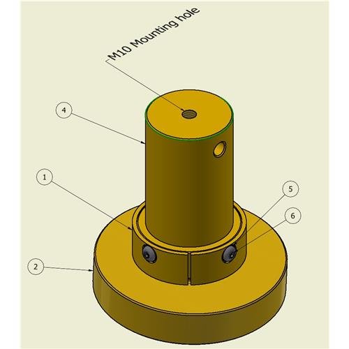 PISTON – UCS PLATEN 110 DIA SWIVEL TYPE SOIL