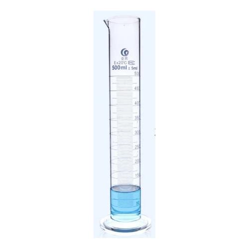 MEASURING CYLINDER, BOROSILICATE GLASS 3.3 –  10ML TO 500ML