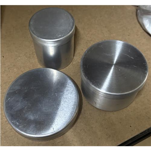 TIN DIA 55X35MM ALUMINIUM WITH COVER