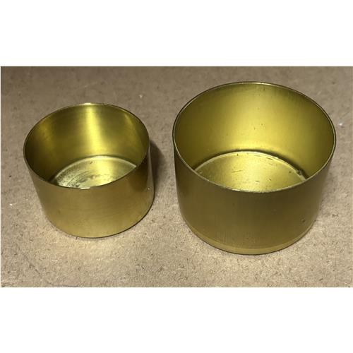 TIN DIA 70X45MM BRASS WITHOUT COVER