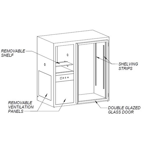 CABINET (820L) TEMP CLIMATE- HORIZONTAL