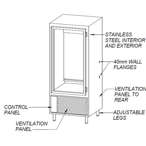 CABINET (630L) TEMP CLIMATE- VERTICAL
